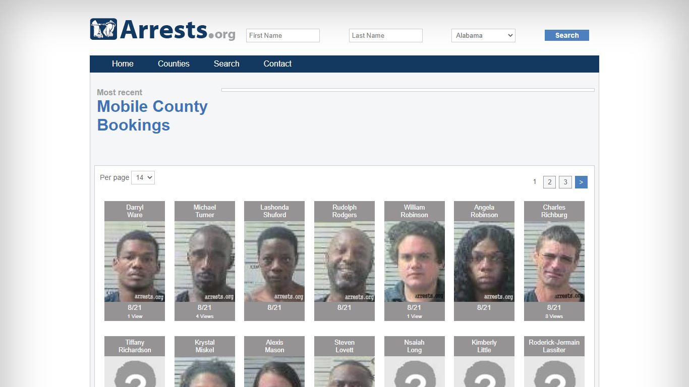 Mobile County Arrests and Inmate Search